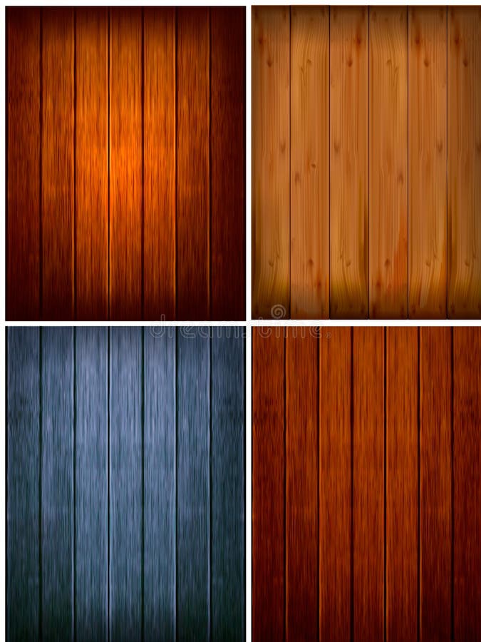 Set of wood backgrounds. Vector illustration. Set of wood backgrounds. Vector illustration