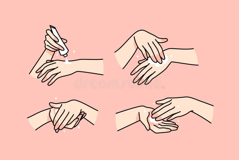 Conjunto De Manos De Mujer Aplicar Crema Ilustración del Vector - Ilustración de higiénico, cosmético: 239206934 Conjunto De Manos De Mujer Aplicar Crema Ilustración del Vector - Ilustración de higiénico, cosmético: 239206934
