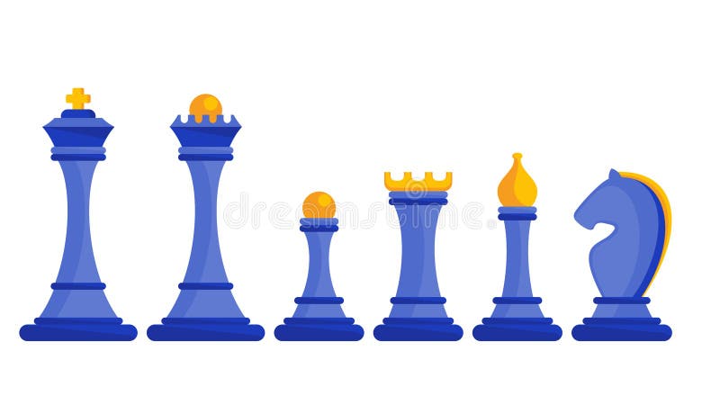 Xadrez de penhores. Xadrez de cavaleiros. Rei xadrez. Bispo chess