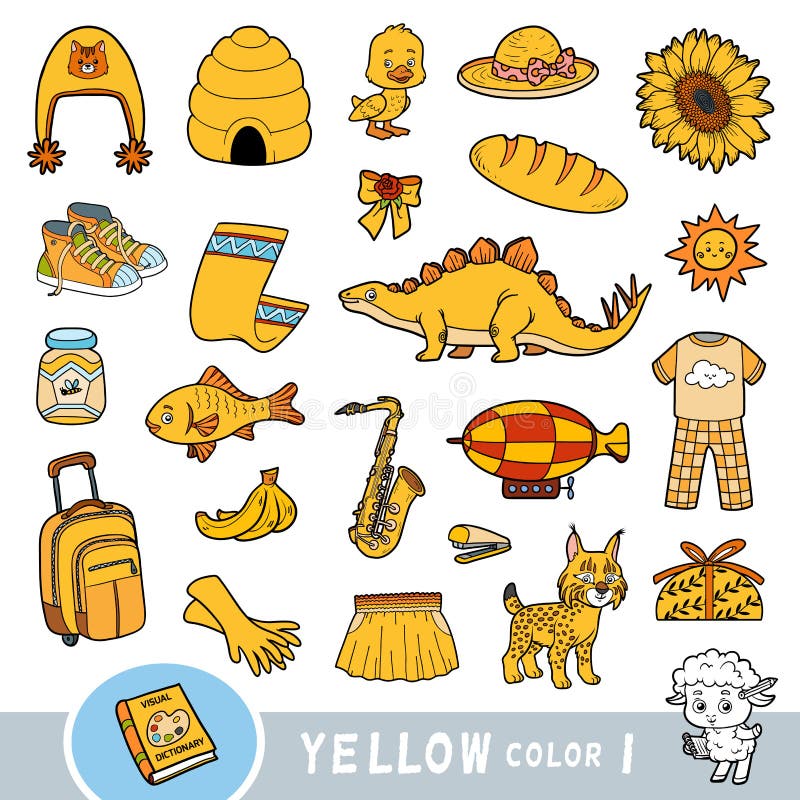 Aprendiendo Los Colores Amarillo Ilustracion Del Vector