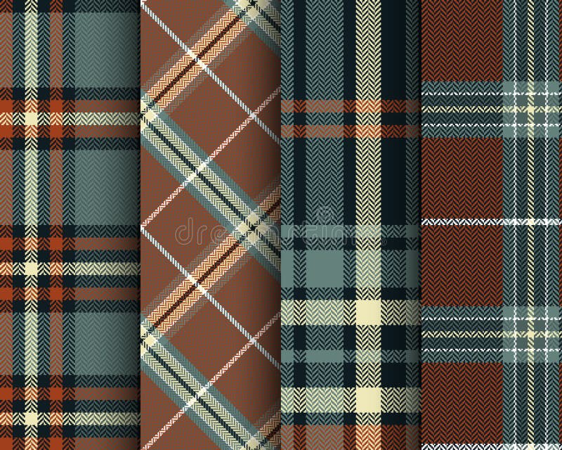 Tartan xadrez escocês sem costura padrão . vetor(es) de stock de