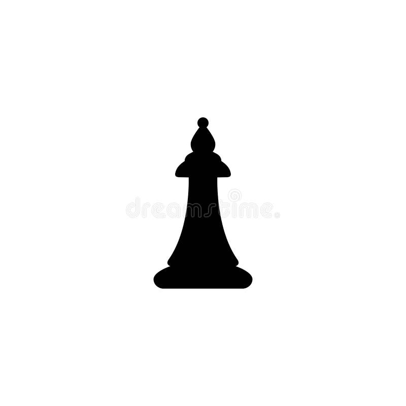 Peças de xadrez logo da peça preta torre rainha rei ícones objetos de jogo  de tabuleiro silhuetas isoladas peão plano cavaleiro bispo conjunto  vetorial absoluto
