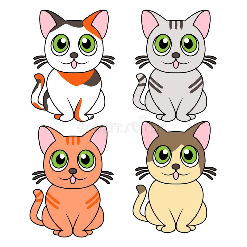 desenho animado animal os Proprietários com seus gatos quadrinho conjunto  19636439 Vetor no Vecteezy