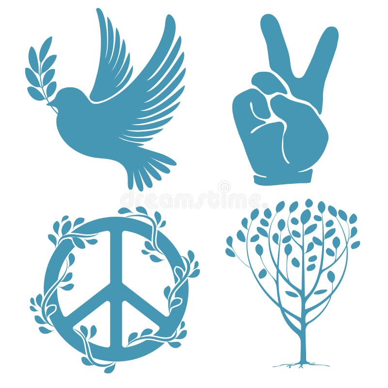 Conjunto de símbolos de paz