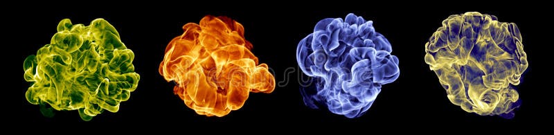 Conjunto del fuego del color fotografía de archivo libre de regalías Conjunto del fuego del color fotografía de archivo libre de regalías