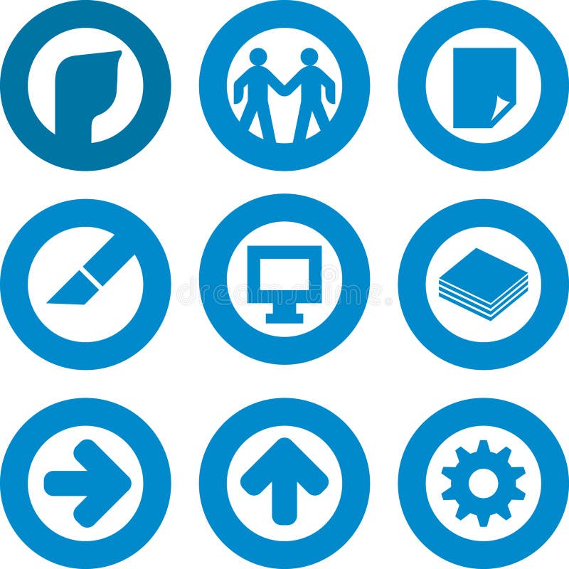 Conjunto de iconos de impresora libre illustration