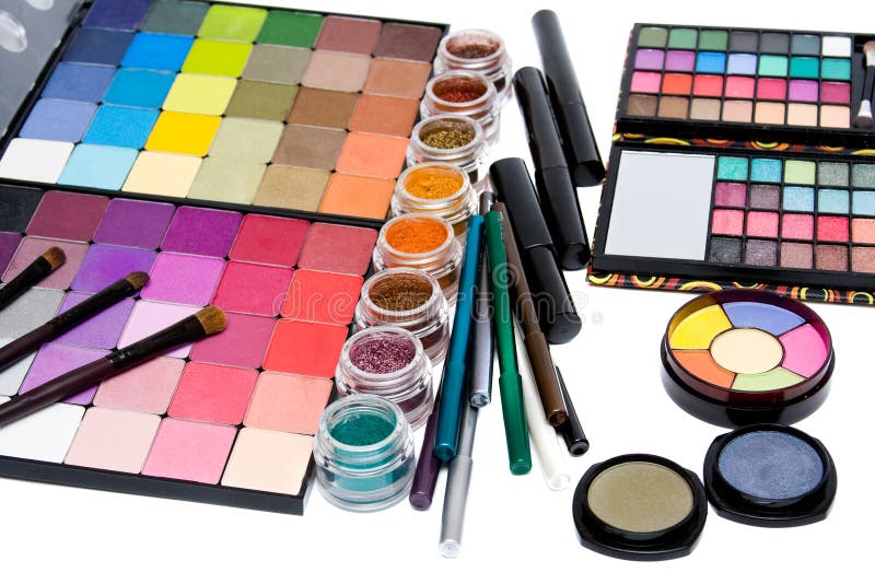 Conjunto del maquillaje imagen de archivo Conjunto del maquillaje imagen de archivo