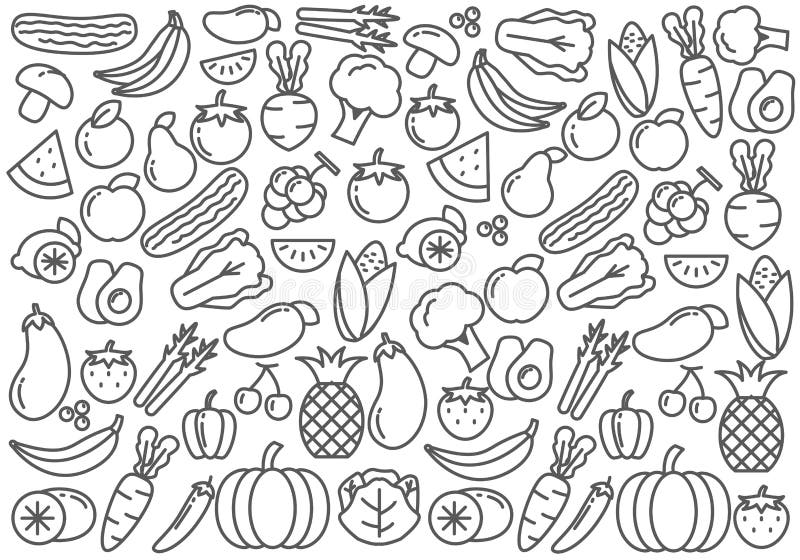 Composição Plana Dos Vegetais Dos Desenhos Animados Royalty Free SVG,  Cliparts, Vetores, e Ilustrações Stock. Image 191724393