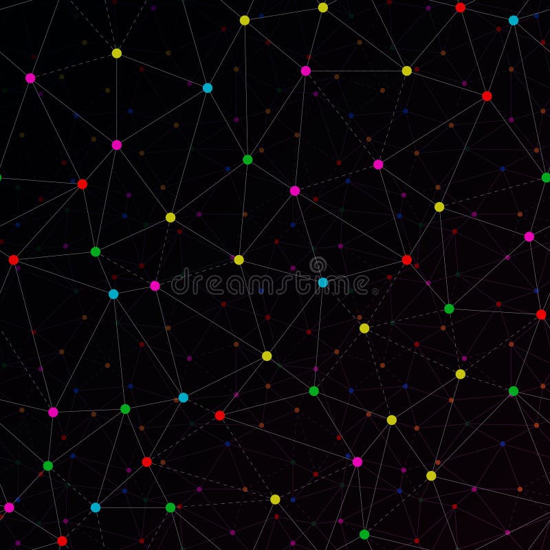 Connected Dots stock vector. Illustration of communication 51194111