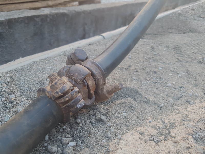 Hydraulic pipes stock image. Image of machinery, mechanical 27096087