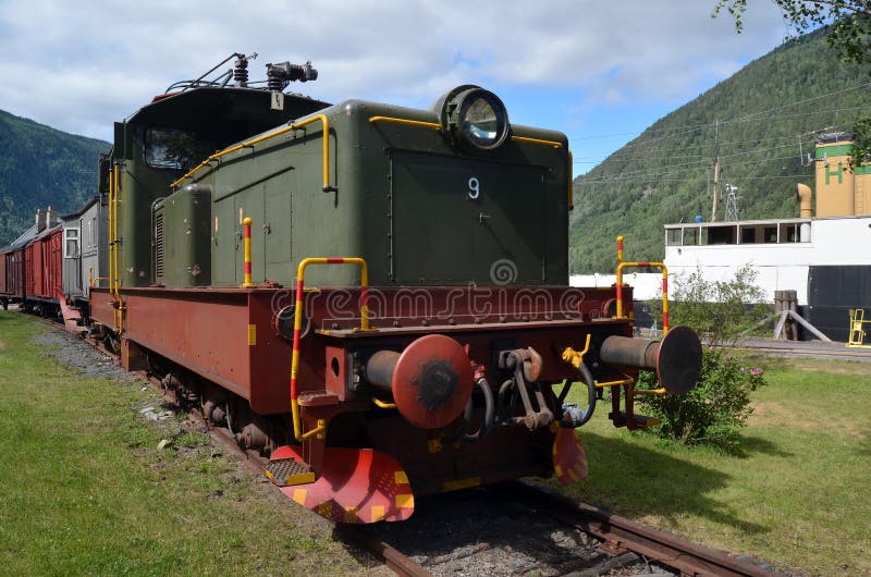 Mael vintage historical railway station . railway ferry service on Lake Tinn