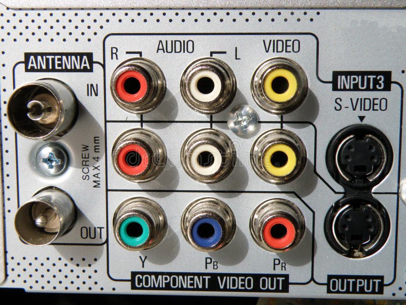 Connecteurs visuels sonores image libre de droits Connecteurs visuels sonores image libre de droits