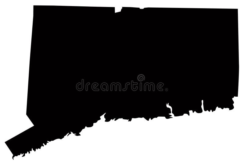 Vector file of Connecticut map, USA, country, silhouette, Hartford,Bridgeport. Vector file of Connecticut map, USA, country, silhouette, Hartford,Bridgeport