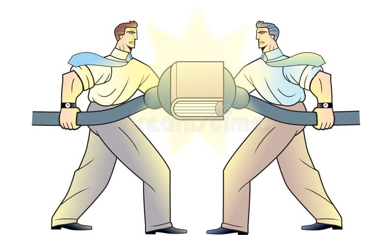 Connecting royalty free illustration