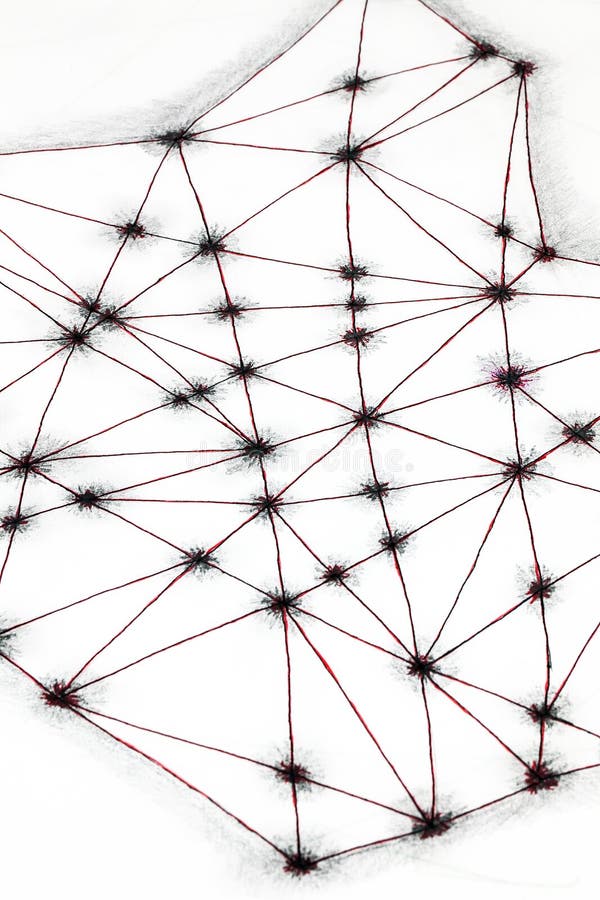 Connecting lines drawing stock illustration. Illustration of angles