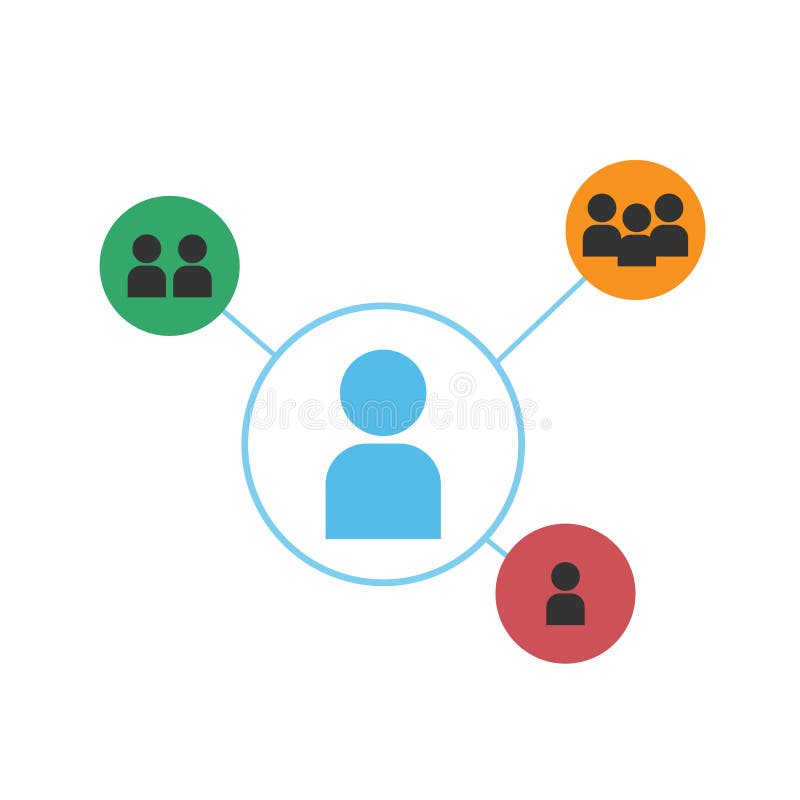 Connection Design Concept. People Working Together Stock Vector