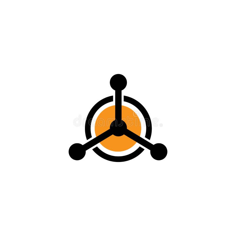 Connection logo template vector vector illustration