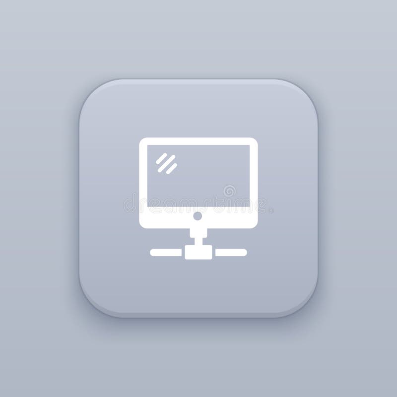Connection, network button, best vector on a gray background, EPS 10