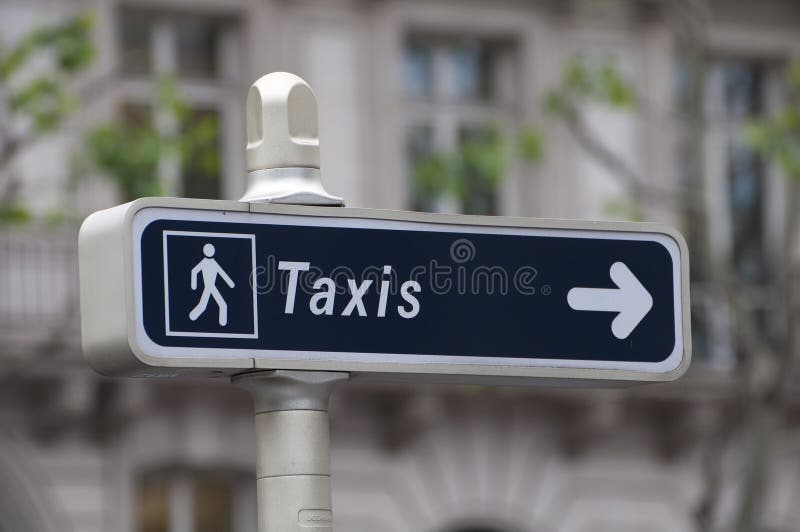 Connexion Paris de taxi photos libres de droits Connexion Paris de taxi photos libres de droits