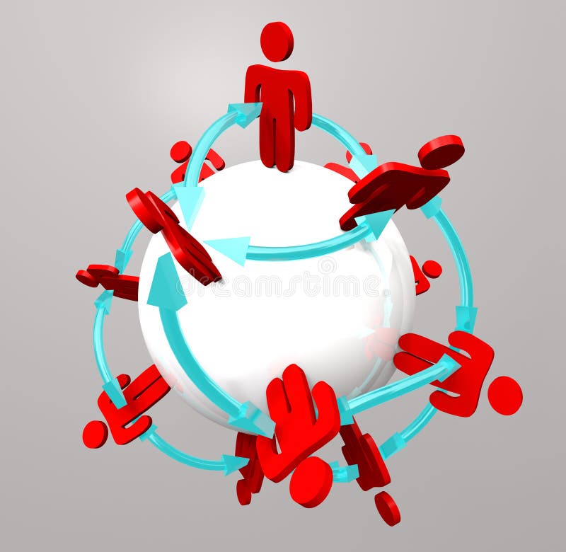 Connexions de gens - réseau social illustration stock Connexions de gens - réseau social illustration stock