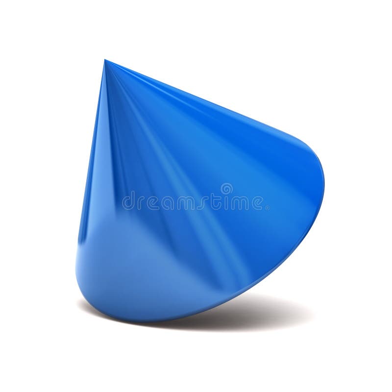Cono blu illustrazione vettoriale Cono blu illustrazione vettoriale
