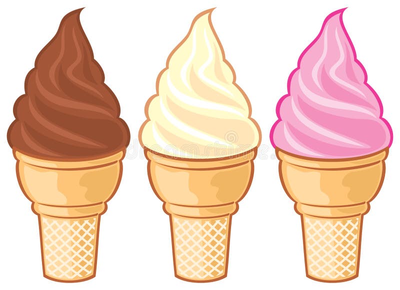 Cono di gelato illustrazione vettoriale
