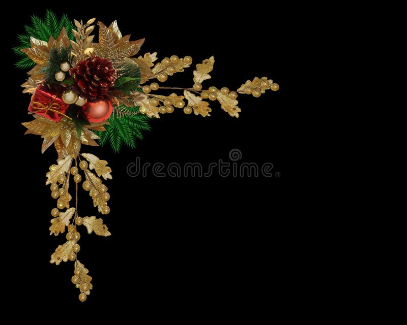Cono elegante del pino de la frontera de la Navidad ilustración del vector Cono elegante del pino de la frontera de la Navidad ilustración del vector