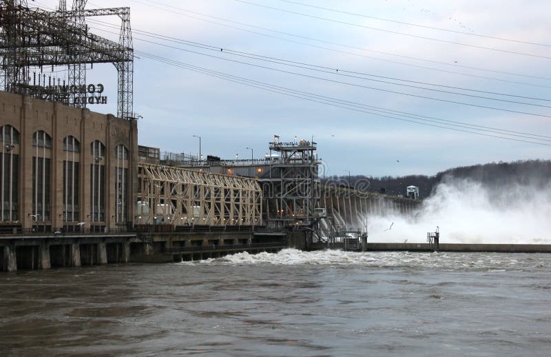 Conowingo zastawki zdjęcie stock Conowingo zastawki zdjęcie stock