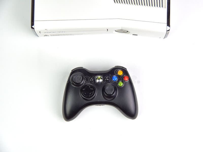 Console de jeu de vidéo de Xbox 360 image libre de droits Console de jeu de vidéo de Xbox 360 image libre de droits