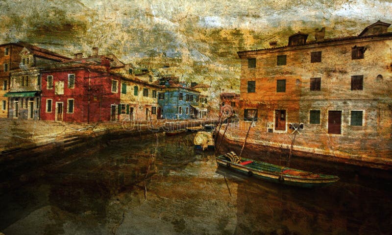 Ilha de Murano, perto de Veneza foto de stock