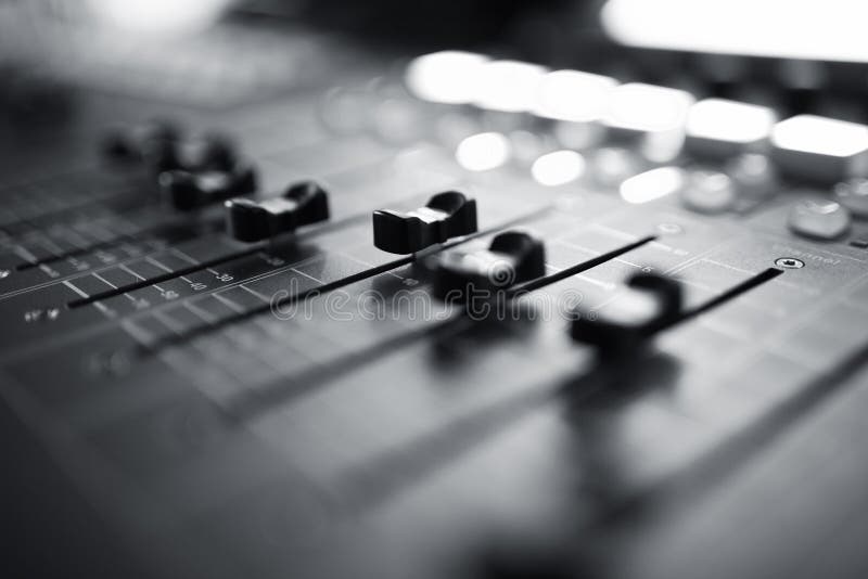 Consolă de amestecare audio royalty free stock photography