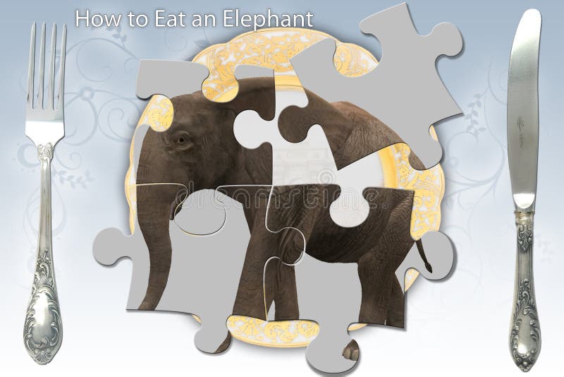 Consommation d'un éléphant