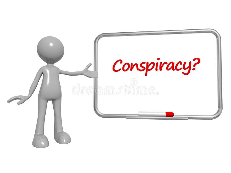 Conspiracy word on white vector illustration