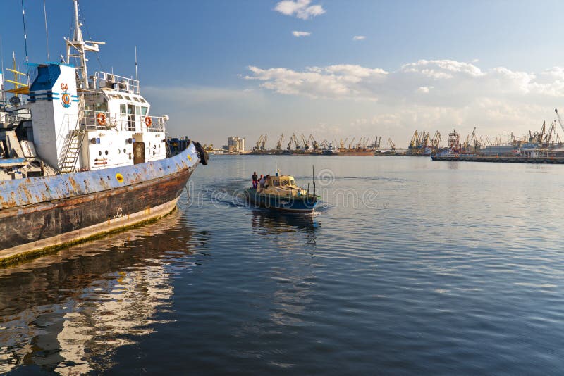 Constanta port bay view