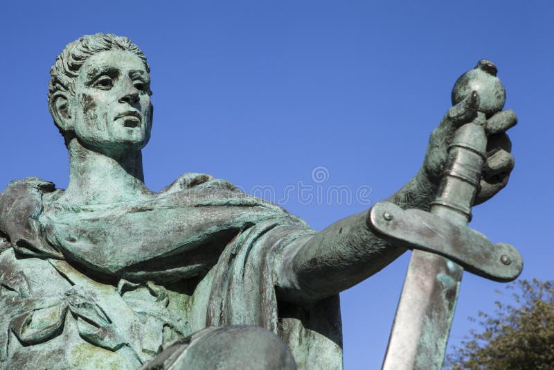 Constantine the Great Statue in York Editorial Stock Photo Image of