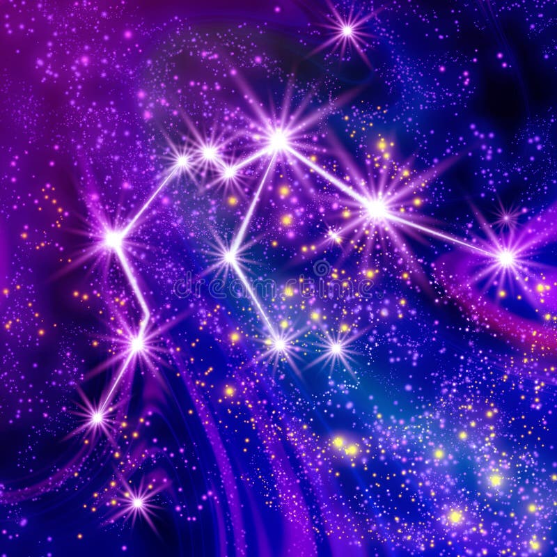 Constellation Aquarius stock illustration Constellation Aquarius stock illustration