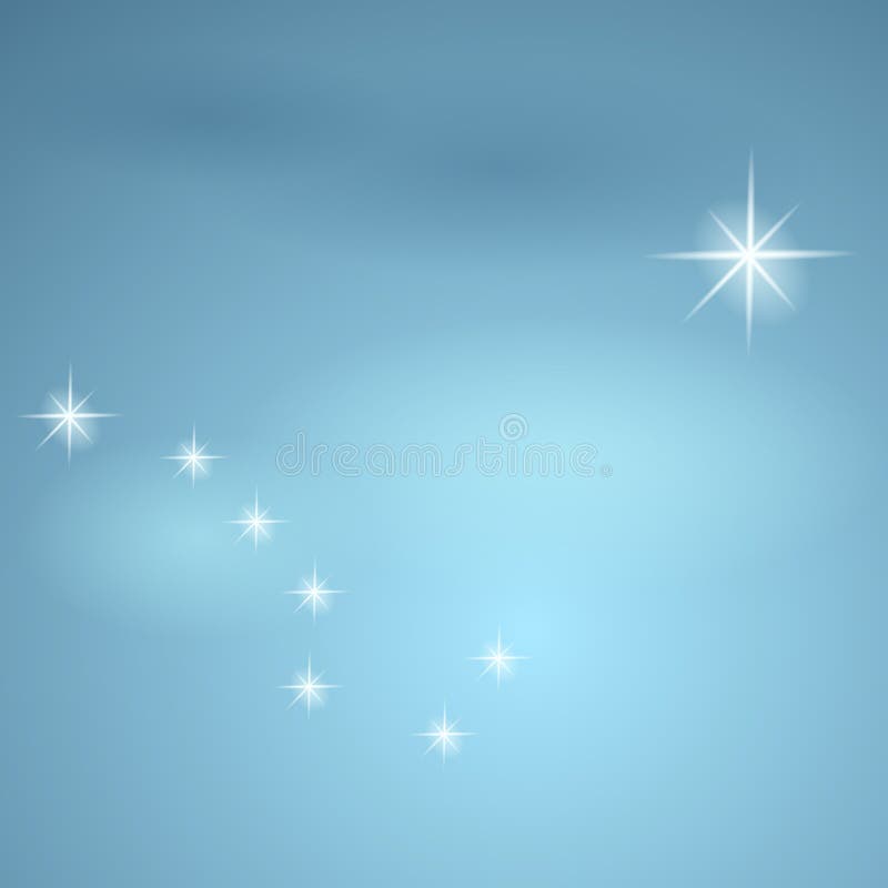 Constellation l'ours grand et l'étoile polaire. illustration de vecteur Constellation l'ours grand et l'étoile polaire. illustration de vecteur