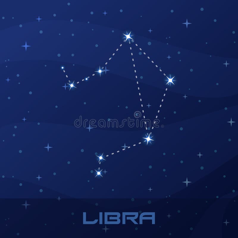 Constellation Libra, Astrological Sign Stock Vector - Illustration of ...