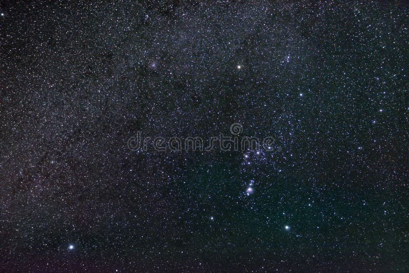 Constellation Orion royalty free stock photo