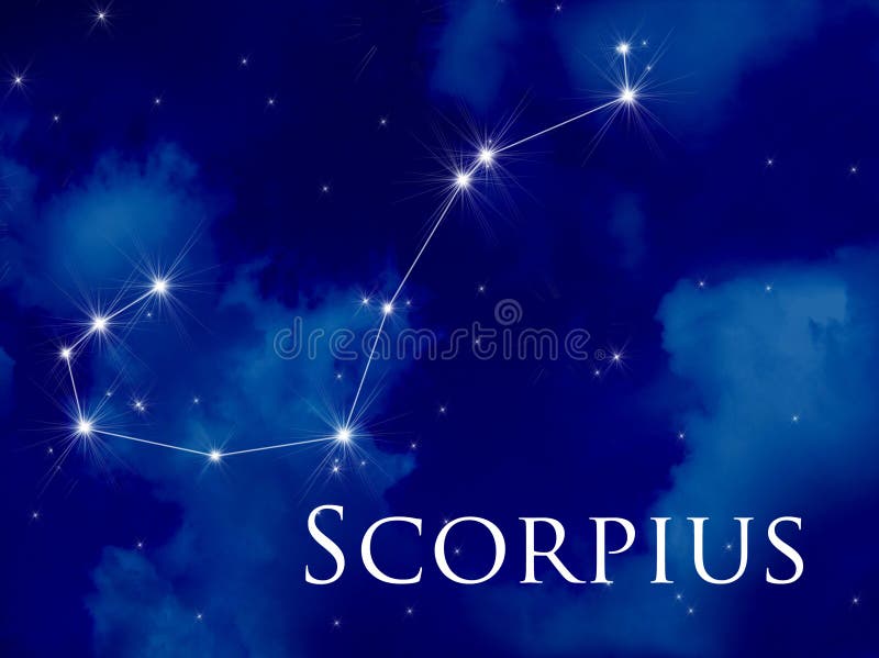 Constellation Scorpius stock illustration Constellation Scorpius stock illustration