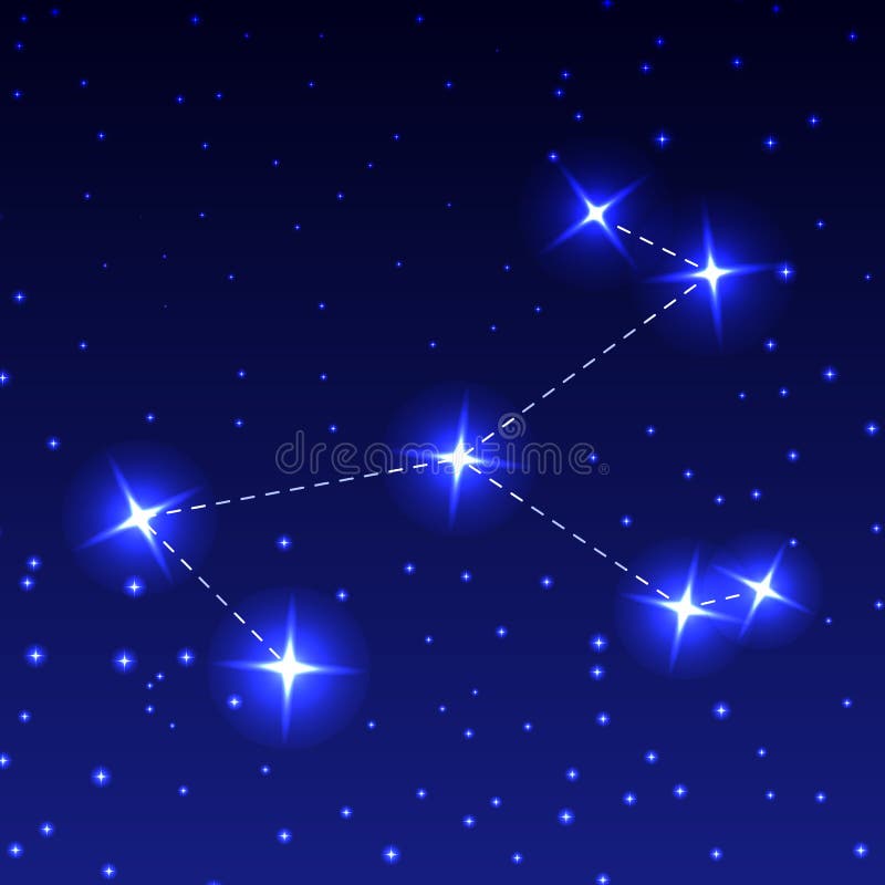 Constellation Unicorn stock vector. Illustration of vector - 6839454