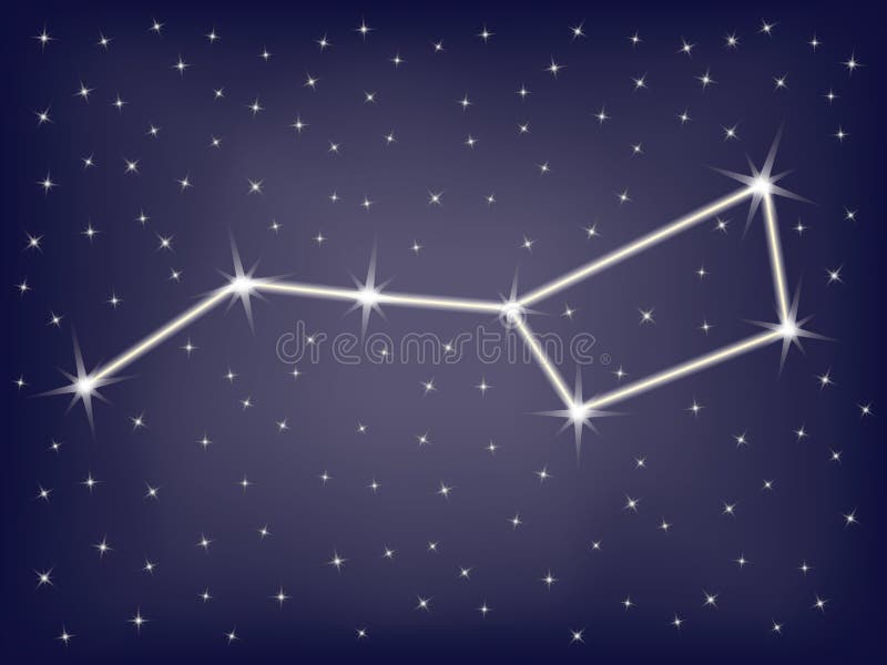Constellation Orion stock illustration. Illustration of mythological 16935269