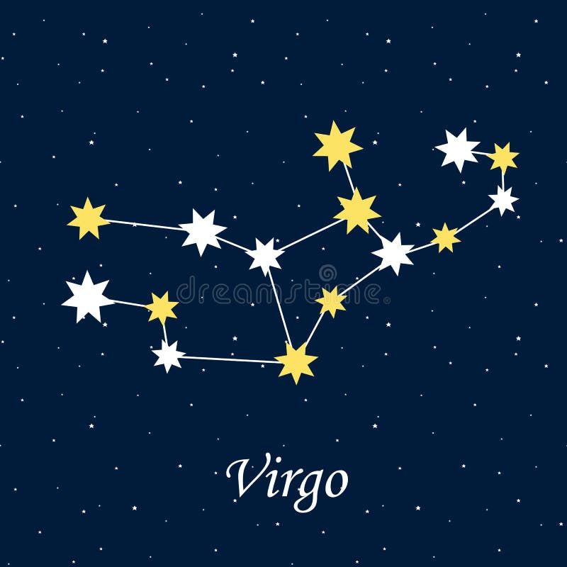 Constellation Virgo Zodiac Horoscope Astrology Stars Night