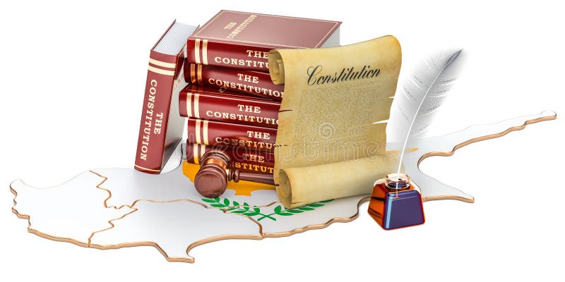 Constitution Of Cyprus Concept, 3D Rendering Stock ...