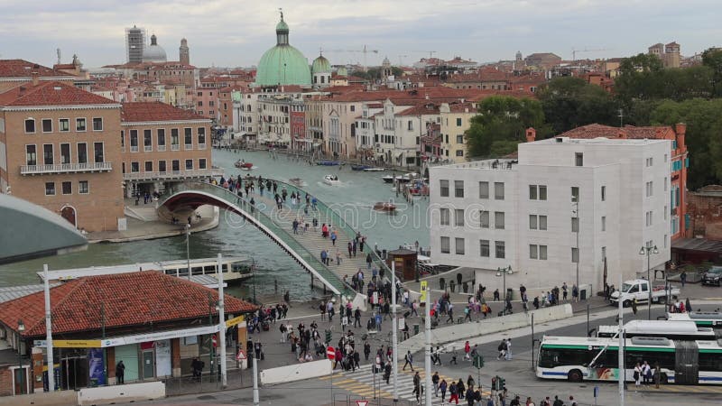 Constitution pont venise italie banque de vidéos