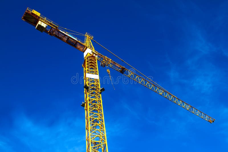 Grúa de construcción foto de archivo libre de regalías