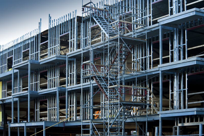 Construcción de edificios comercial fotografía de archivo libre de regalías Construcción de edificios comercial fotografía de archivo libre de regalías