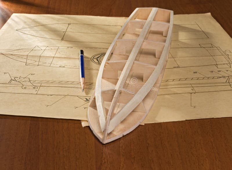 Construcción modelo de escala de la nave foto de archivo libre de regalías Construcción modelo de escala de la nave foto de archivo libre de regalías