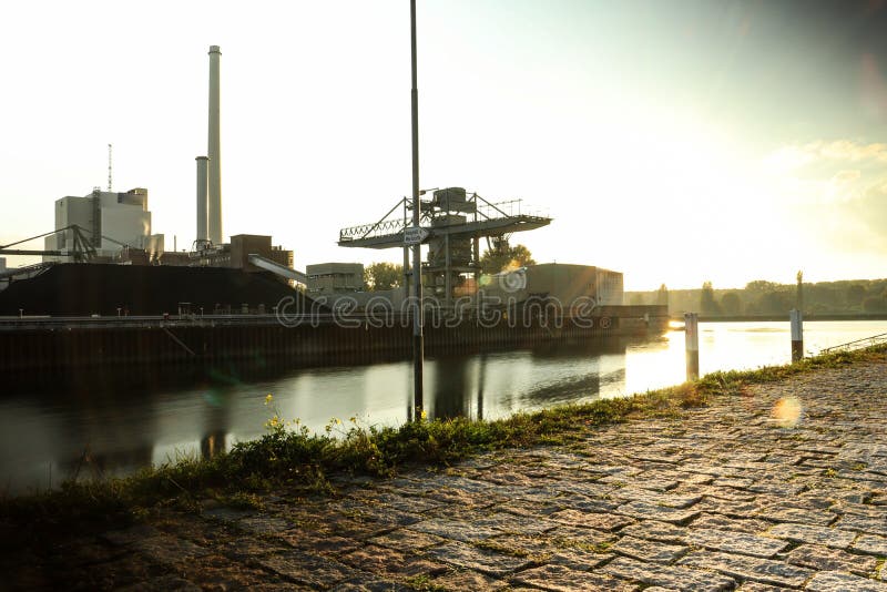 Construction Area Near the Coast Stock Image Image of industrial