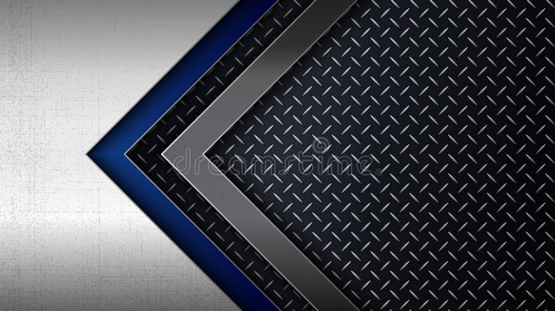 Stainless steel metal panel with diamond plate pattern vector illustration